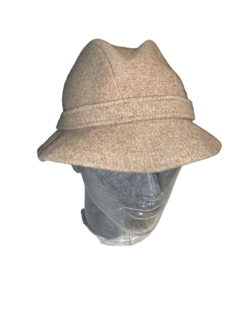 Women's Kangol Beige Wool Bucket Hat One Size